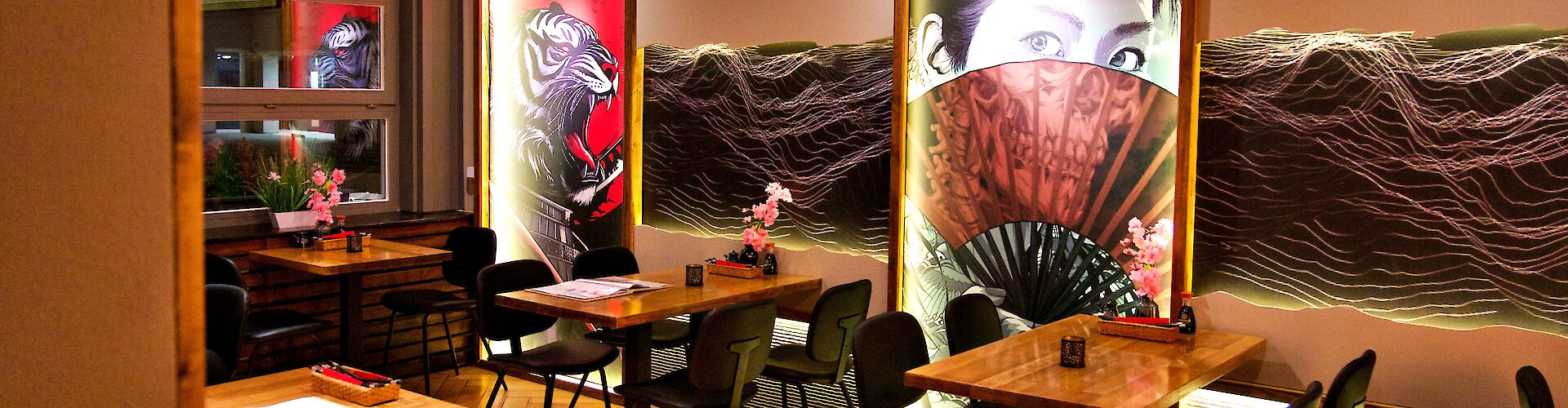 Inneneinrichtung des Restaurants