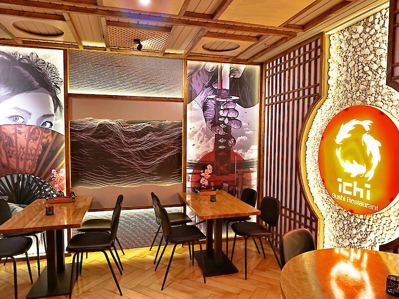 Lokal Innenraum Nebenzimmer mit unserem Logo